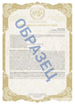 Образец Приложение к СТО 01.064.00220722.2-2020 Лабинск Сертификат СТО 01.064.00220722.2-2020 